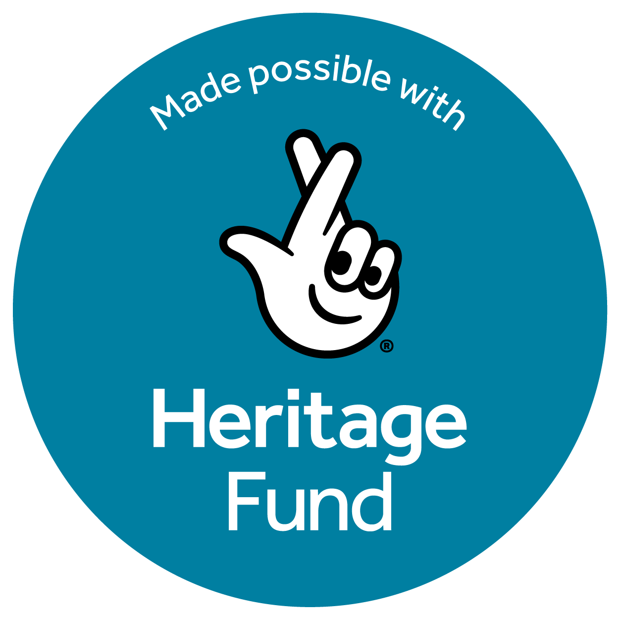 Heritage Fund Acknowledgement Stamp English Teal